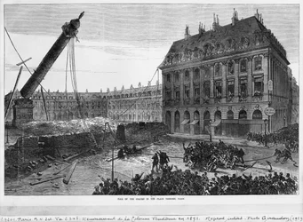 Pau o le koluma i le Place Vendome, Pale, 1871 swed